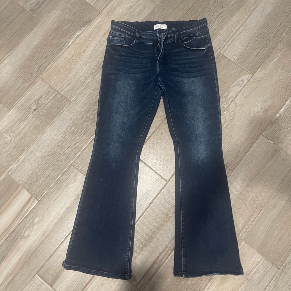 BKE Women's Dark Blue Flare Jeans